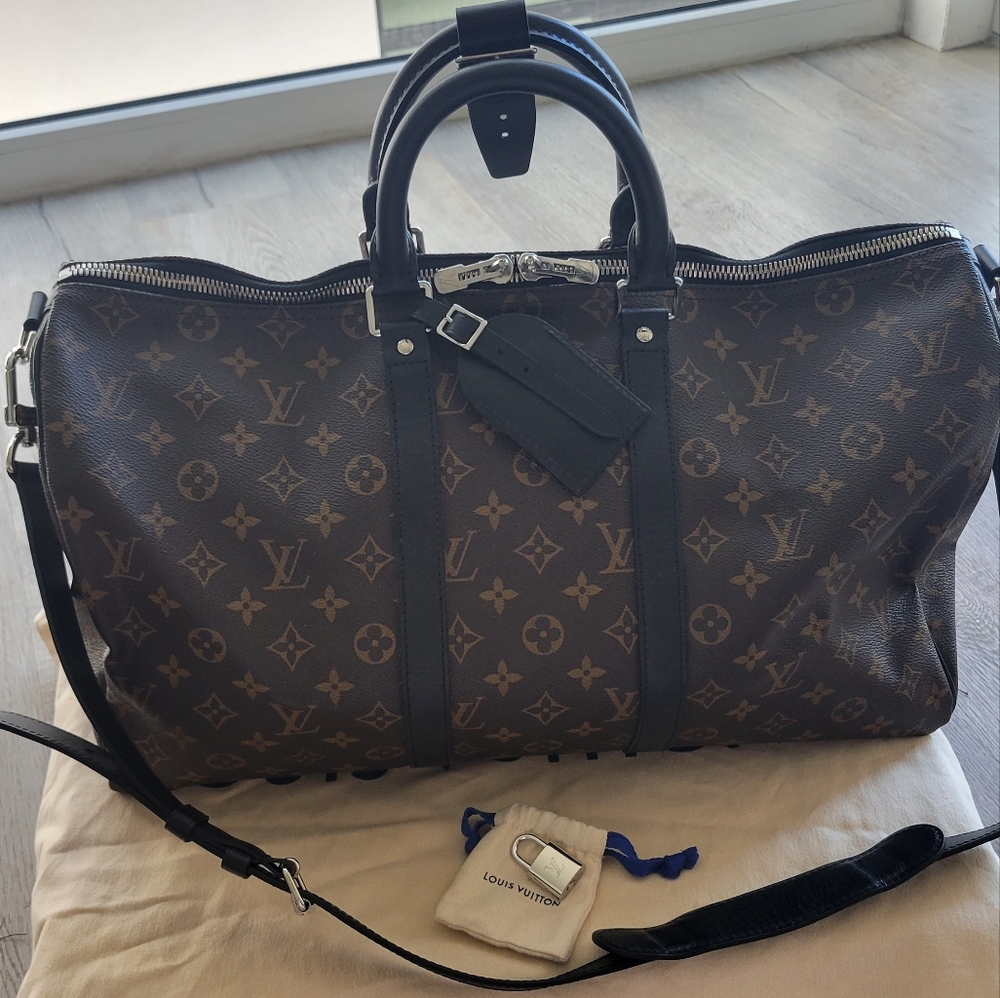 SOLD - Louis Vuitton Keepall Bandouliere 45 Macassar